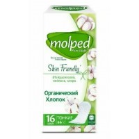 Прокладки ультратонкие Molped Pure&Soft c крылышками НОЧНЫЕ 14шт*12